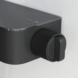 Душевая система AM.PM Func F078F322 с термостатом Черная матовая